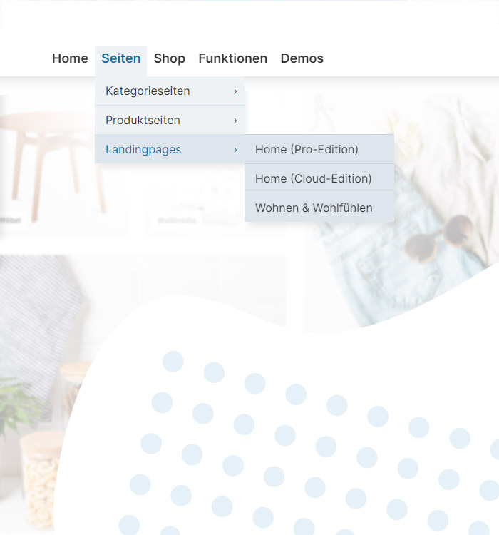 Dropdown Top-Navigation