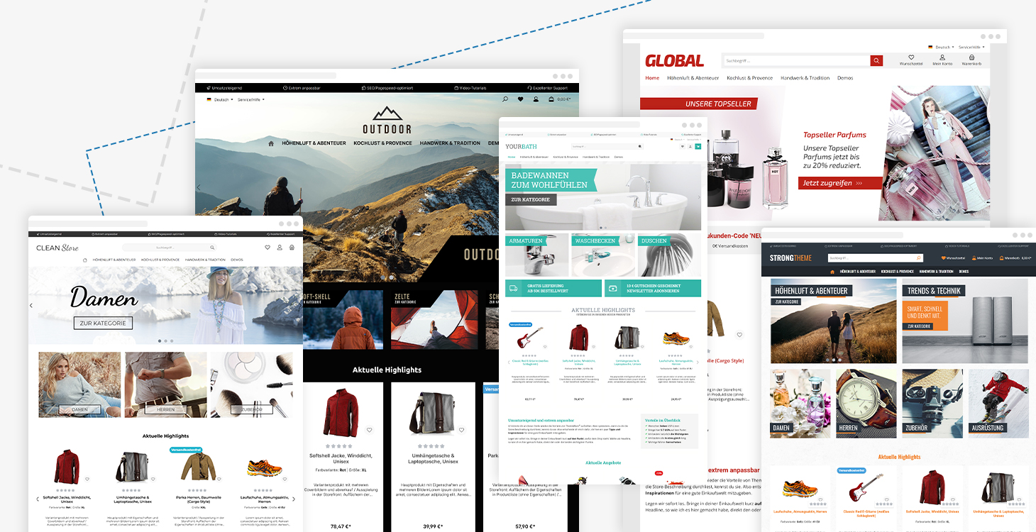 Wide-, Boxed- und Fullwidth-Layout