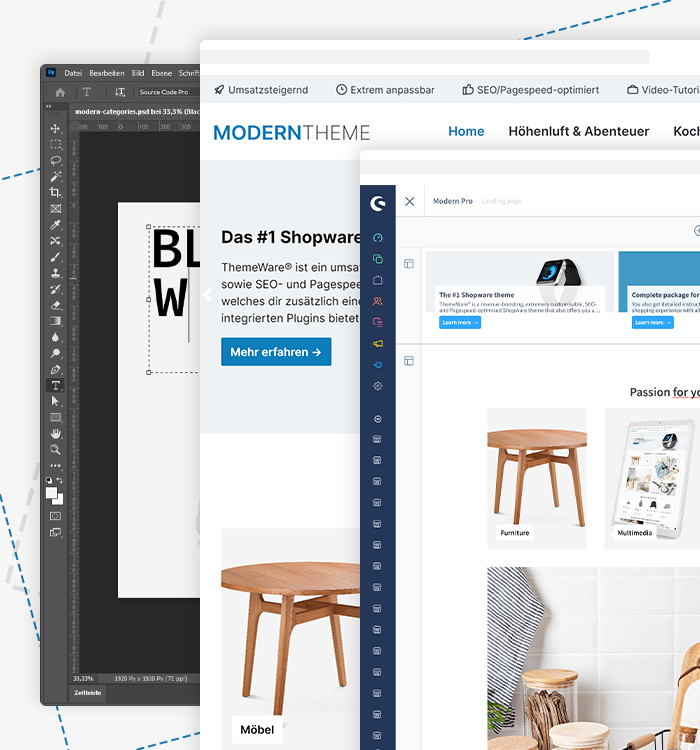Wide-, Boxed- und Fullwidth-Layout